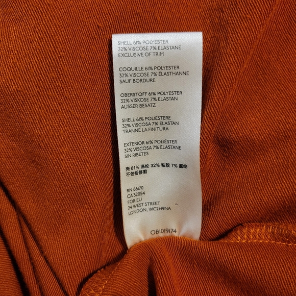 Anthropologie Burnt Orange Knit Column Midi Dress - Picture 7 of 7